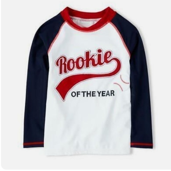 Gymboree Rashguard Boys Swim Top Sizes 2T Opening Day Rashguard Top - Picture 1 of 5